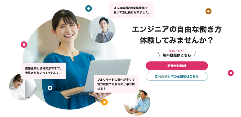 Tech Direct　ITエンジニアやデザイナーなどの即戦力人材と企業を直接つなぐダイレクトマッチングプラットフォーム